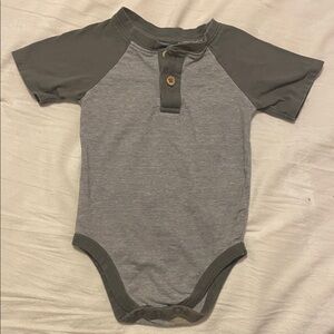 Garanimals Gray and Black Bodysuit